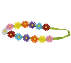 Hoofdband bloemen meerkleurig
