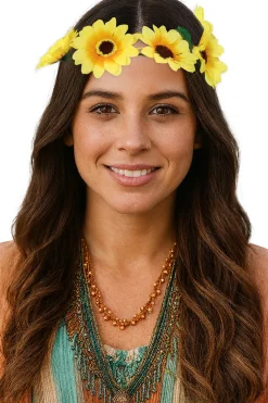Hoofdband Daisy Yellow