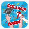 Huldeschild - Geslaagd cartoon