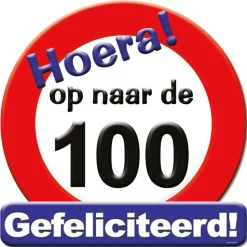 Huldeschild - op naar de 100