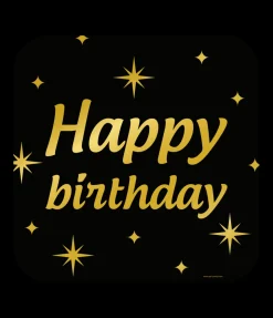 Huldeschild Classy Happy Birthday