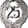 Huldeschild krans 25 zilver