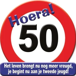 Huldeschild verkeersbord Leeftijd 50cm