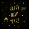 Huldeschild Classy Happy New Year