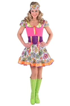 Jurk Day of the Dead voor Dames - multi kleur