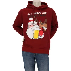 Kerst Hoody Santa Rudolf Beer