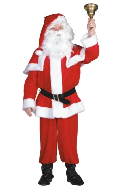 Kerstmankostuum Fluweel voor Heren