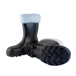 Kerstman laarzen met bont