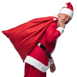 Kerstman zak 100x60cm