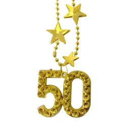 Ketting "50" goud
