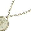 Ketting dollar medaillon plastic 13cm