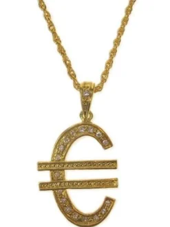 Ketting euro groot goud