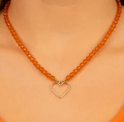 Ketting Oranje met Hartje