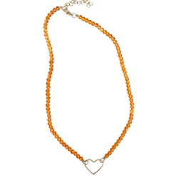Ketting Oranje met Hartje