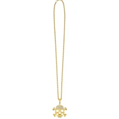 Ketting Schedel goud