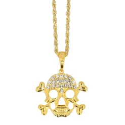 Ketting Schedel goud