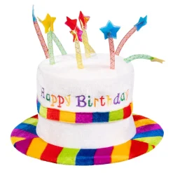 Kinder verjaardagshoed Rainbow pie Happy Birthday