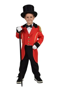 Kinderkostuum Circus Directeur - rood