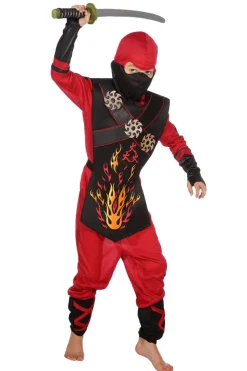 Kinderkostuum Ninja fire