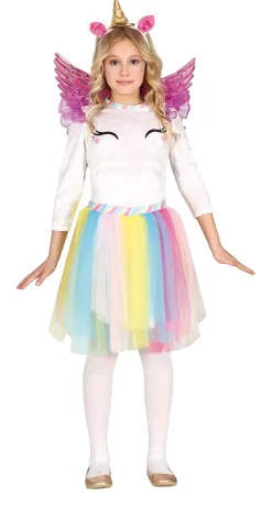 Kinderkostuum regenboog unicorn