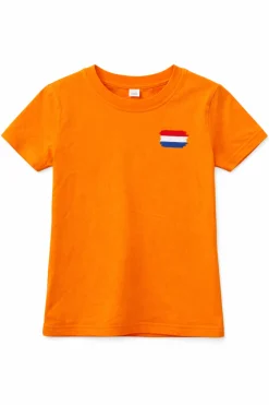 Kinder t-shirt Oranje Nederlandse vlag