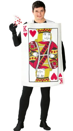 Koning van harten kaart heren kostuum