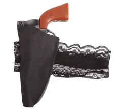 Kousenband holster met pistool
