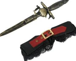 Kousenband met piraten dolk