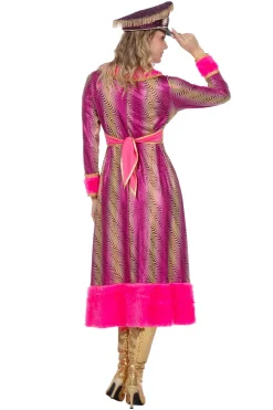 Lange damesjas Pink madam