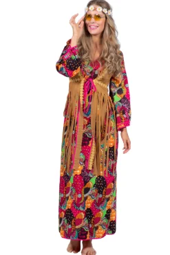 Lange Hippie Jurk met Franjes