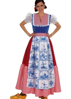 Lange Jurk Delfts Blauw voor Dames