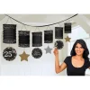 Lantaarnslinger personaliseerbaar Sparkling Celebration goud/zilver/zwart