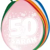 Latex ballonnen Sarah 50 jaar 8st