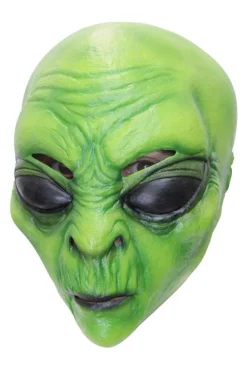 Latex hoofdmasker Green Alien