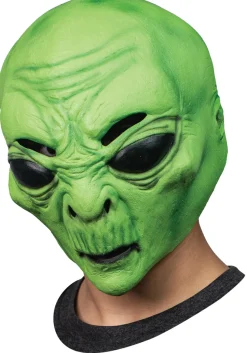 Latex hoofdmasker Green Alien