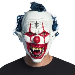 Latex hoofdmasker Vampier clown