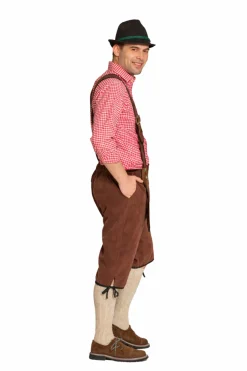 Lederhose Johann lang - verstelbare bretels