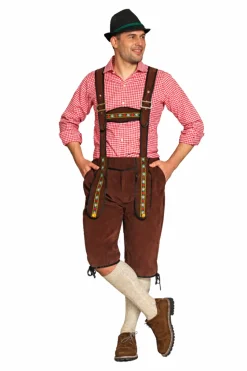 Lederhose Johann lang - verstelbare bretels