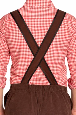 Lederhose Johann lang - verstelbare bretels