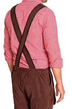 Lederhose Johann lang - verstelbare bretels