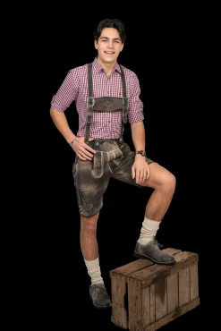 Lederhose Soft Grey Antique