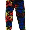 Legging neon zebra design multicolour