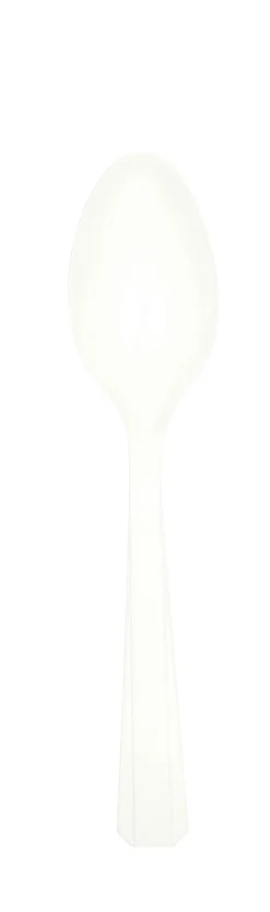 Lepels plastic wit