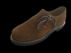 Leren Trachtenschoenen voor heren lichtbruin