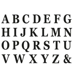 Letter Stickers 13.5cm - set van 48