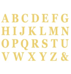 Letter Stickers 13.5cm - set van 48