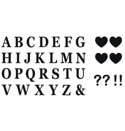 Letter Stickers 7.5cm - set van 56
