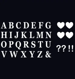 Letter Stickers 7.5cm - set van 56