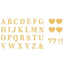 Letter Stickers 7.5cm - set van 56