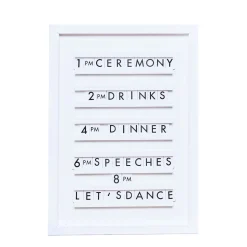 Letterbord wit